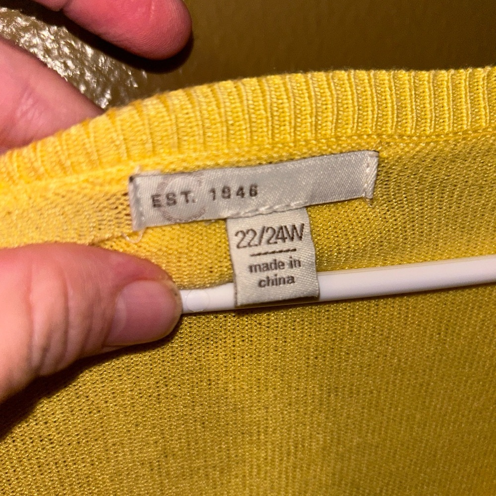 Yellow Button-Up Sweater - Picture 3 of 4
